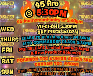 Weekly Event Schedule