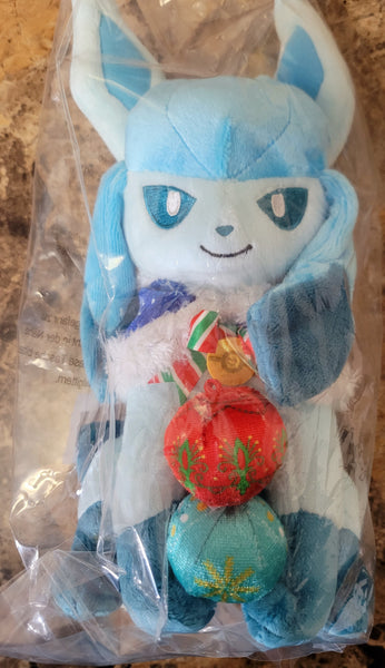 Glaceon Pokémon Undersea Holiday Plush - 8 ¾ In. - TreasuredCollectibles Treasuredcollectibles.com pokemon yugioh premiere TCG trading destination Rares holors and more for sale