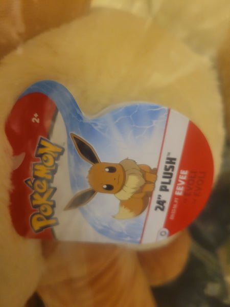 Pokemon 24" Plush - Eevee - TreasuredCollectibles Treasuredcollectibles.com pokemon yugioh premiere TCG trading destination Rares holors and more for sale