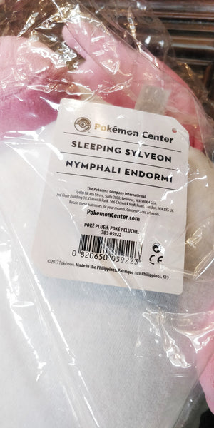 Sleeping Sylveon Poké Plush - 19 ½ In.  English Original Pokemon Center *Sealed New In Bag* - TreasuredCollectibles Treasuredcollectibles.com pokemon yugioh premiere TCG trading destination Rares holors and more for sale