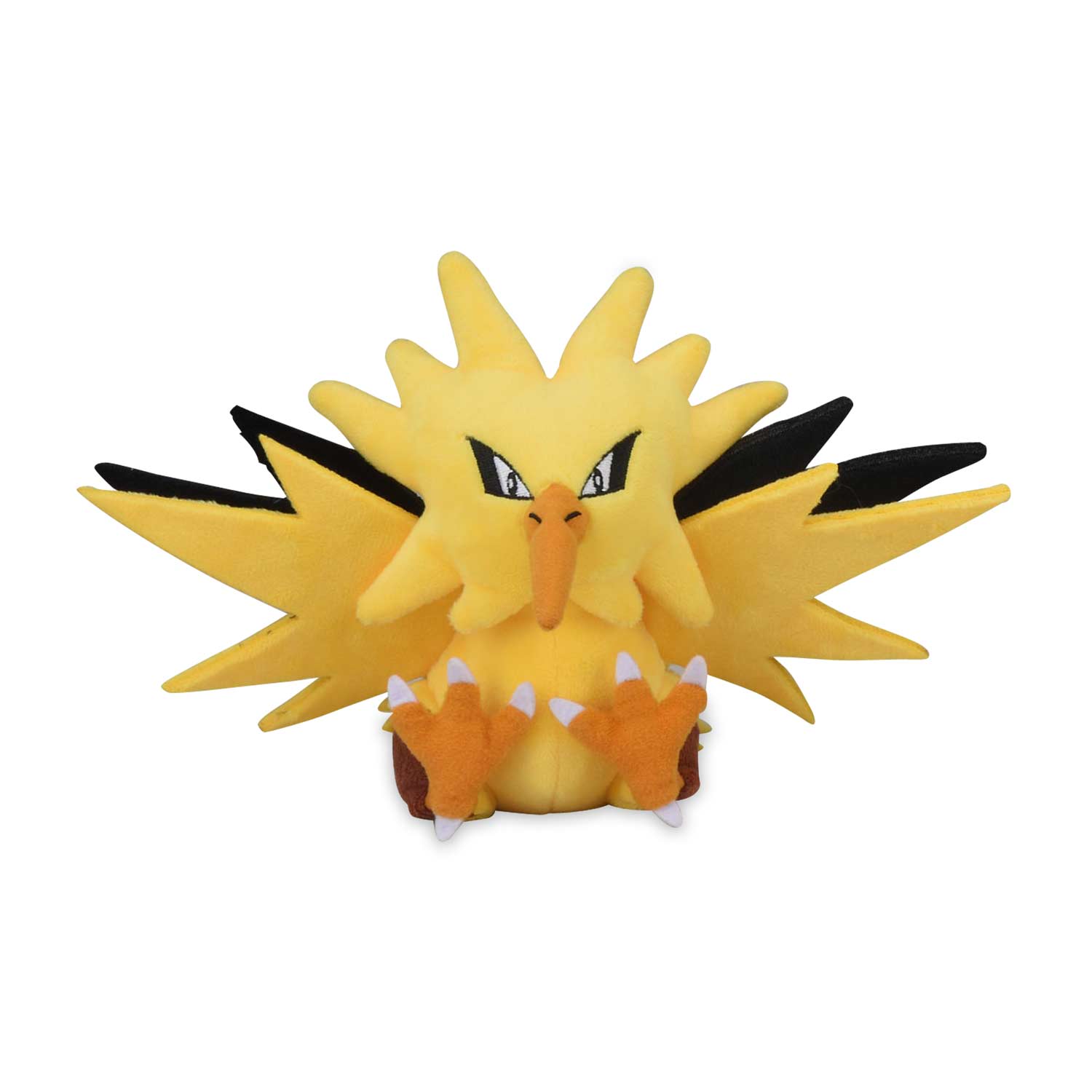 Zapdos Sitting Cuties Plush - 8 3/4 In. English Original Pokemon Center *Sealed New In Bag* - TreasuredCollectibles Treasuredcollectibles.com pokemon yugioh premiere TCG trading destination Rares holors and more for sale