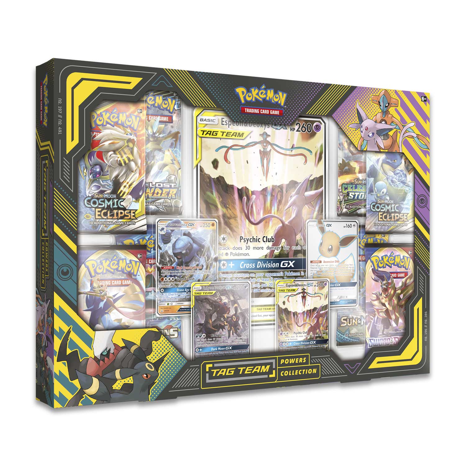 Pokémon TCG: TAG TEAM Powers Collection (Espeon & Deoxys-GX) - TreasuredCollectibles Treasuredcollectibles.com pokemon yugioh premiere TCG trading destination Rares holors and more for sale