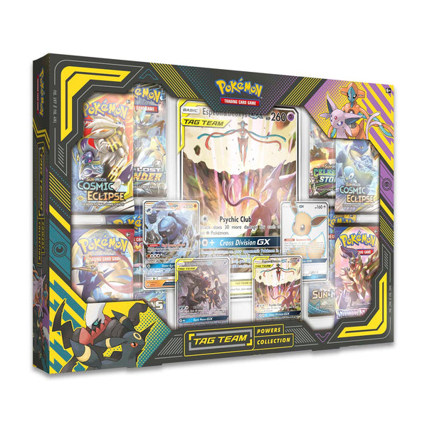 Pokémon TCG: TAG TEAM Powers Collection (Espeon & Deoxys-GX) - TreasuredCollectibles Treasuredcollectibles.com pokemon yugioh premiere TCG trading destination Rares holors and more for sale