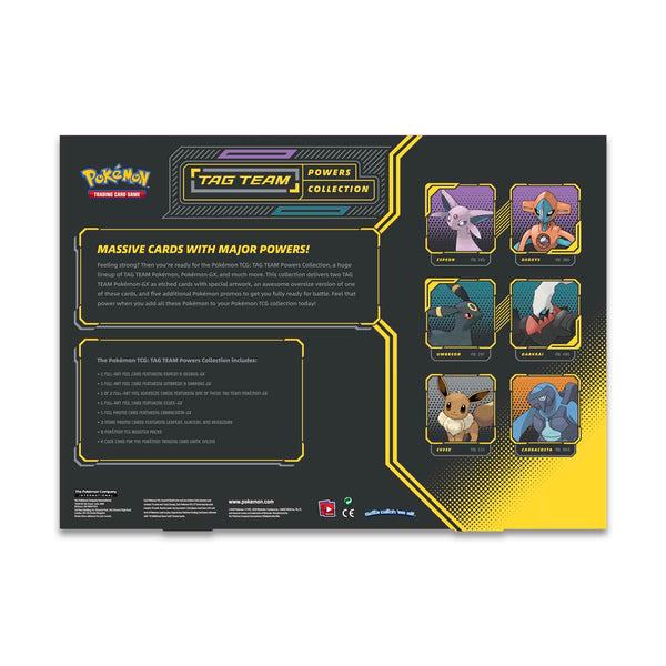 Pokémon TCG: TAG TEAM Powers Collection (Espeon & Deoxys-GX) - TreasuredCollectibles Treasuredcollectibles.com pokemon yugioh premiere TCG trading destination Rares holors and more for sale