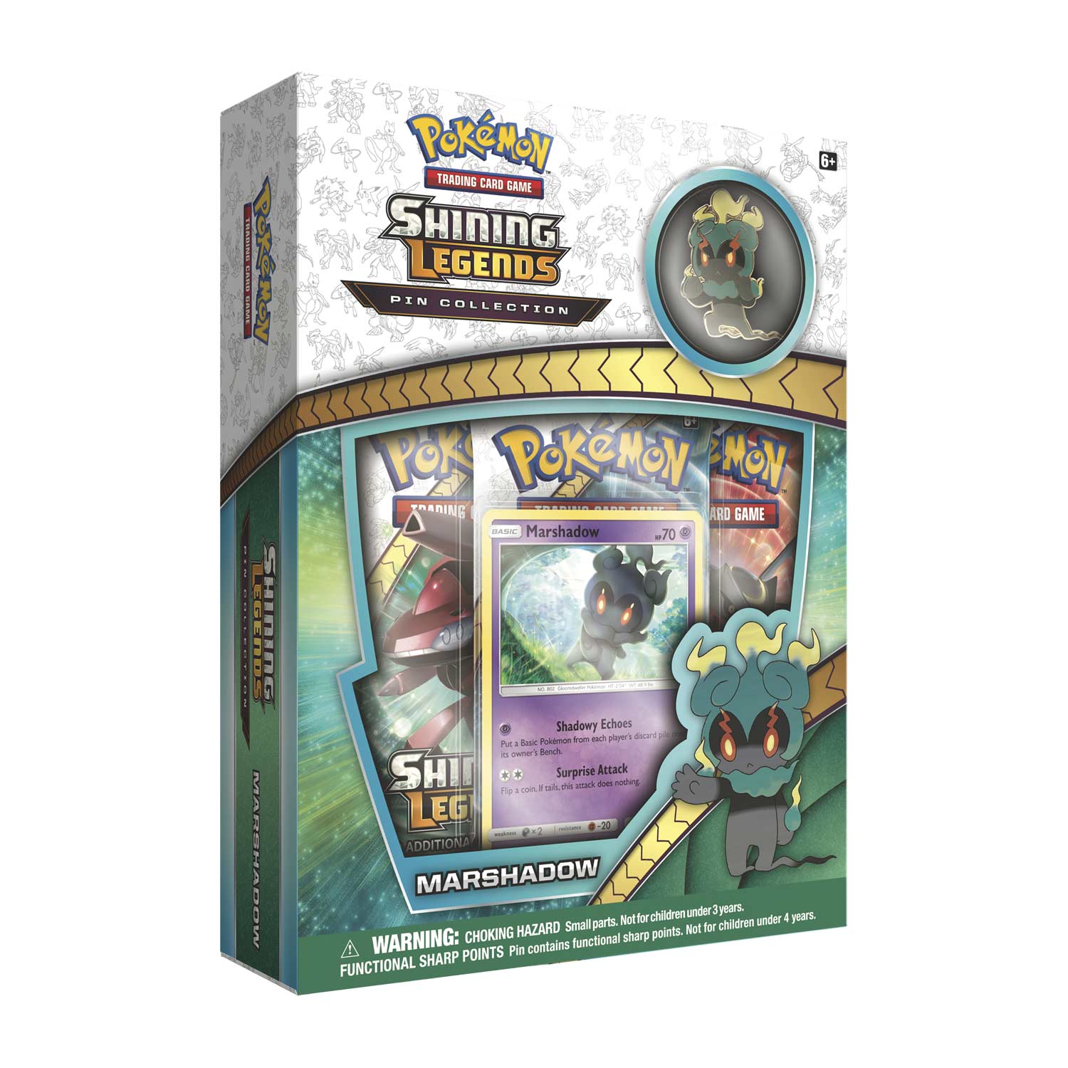 Pokémon TCG: Shining Legends Pin Collection (Marshadow) - TreasuredCollectibles Treasuredcollectibles.com pokemon yugioh premiere TCG trading destination Rares holors and more for sale