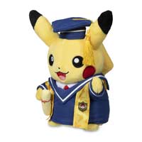 Pikachu Celebrations: Graduate Pikachu Poké Plush - 8 In. - TreasuredCollectibles Treasuredcollectibles.com pokemon yugioh premiere TCG trading destination Rares holors and more for sale