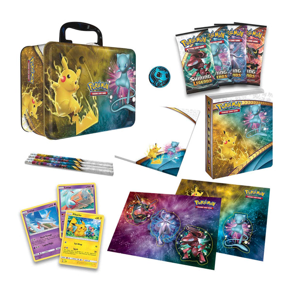 Pokemon TCG: Shining Legends Collector’s Chest Tin - TreasuredCollectibles Treasuredcollectibles.com pokemon yugioh premiere TCG trading destination Rares holors and more for sale