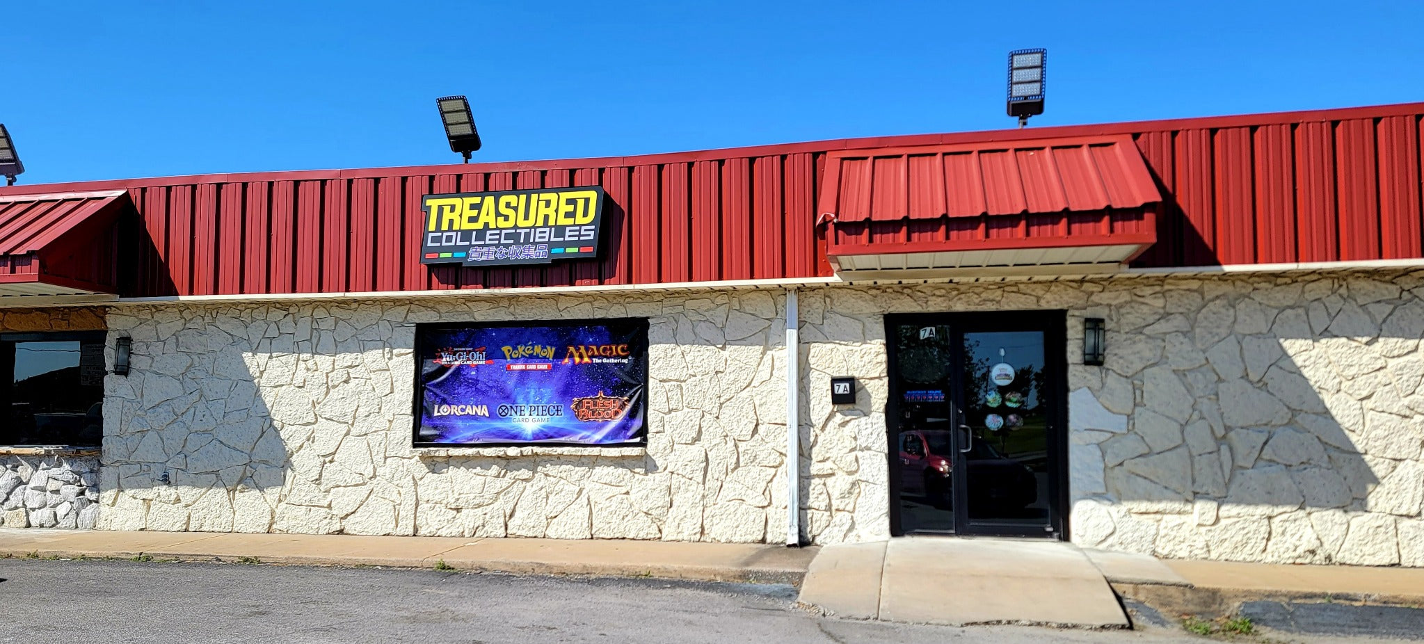 Treasured Collectibles storefront entrance at Suite 7-A in Joplin, Missouri